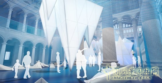 詹姆斯·科納：美國國家建筑博物館冰山景觀