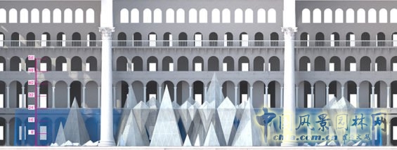 詹姆斯·科納：美國國家建筑博物館冰山景觀