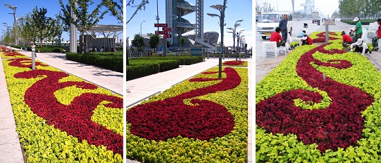 北京奧運中心區廣場節日布置