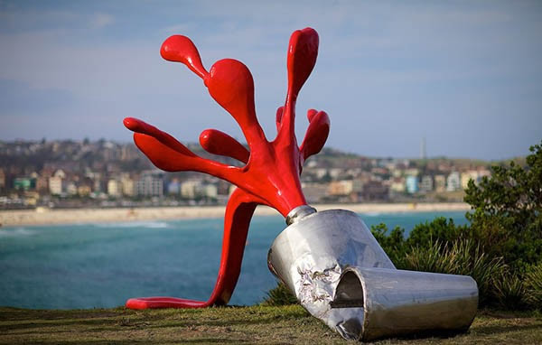 畫(huà)龍點(diǎn)睛的雕塑小品