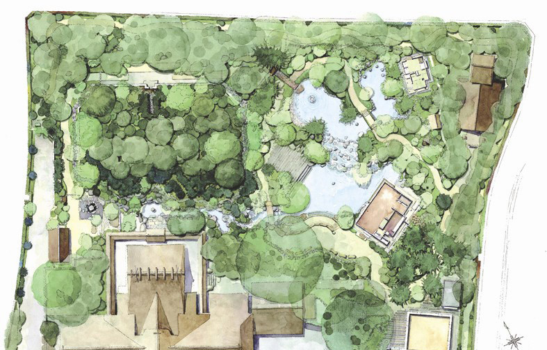 日本寒川神社花園景觀賞析