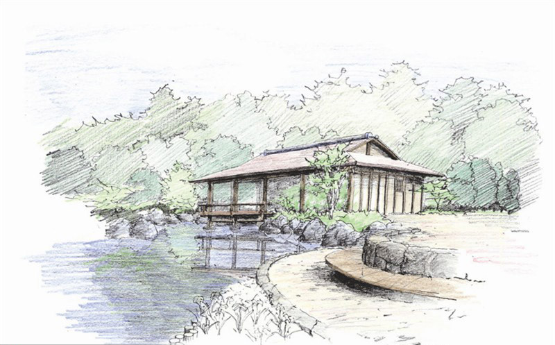 日本寒川神社花園景觀賞析