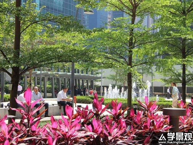 仿中古式花園——香港港灣道花園景觀