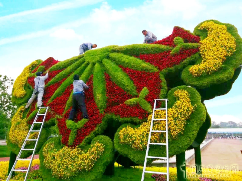 2016園冶杯專業獎參賽項目：唐山世園會綠雕