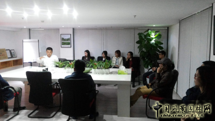 BJF(寶佳豐)國際設計組織員工對“阿那亞”項目進行研究討論