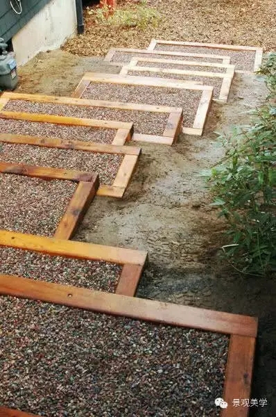 用不同景觀臺階的形態表達不同的景觀概念