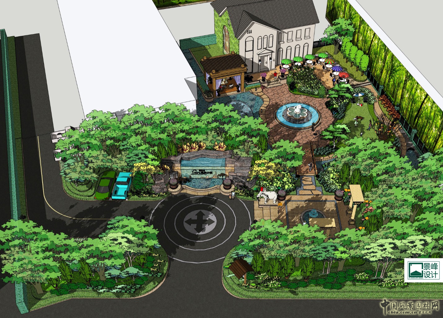 2016園冶杯專業獎參賽項目:藍花谷45°溫泉小鎮