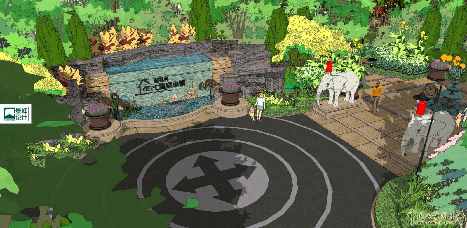 2016園冶杯專業獎參賽項目:藍花谷45°溫泉小鎮