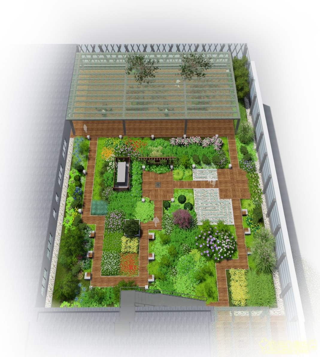 2016園冶杯:中國(guó)標(biāo)準(zhǔn)科技集團(tuán)辦公樓屋頂花園