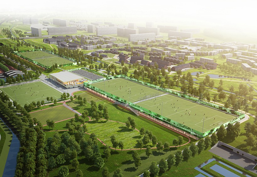 荷蘭高速公路上方的運動公園