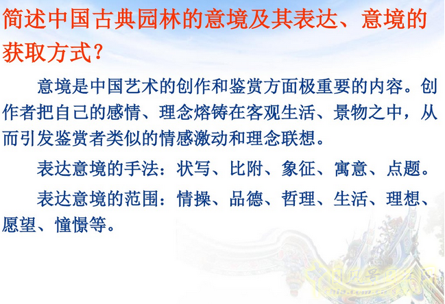 中外園林史知識梗概（上）