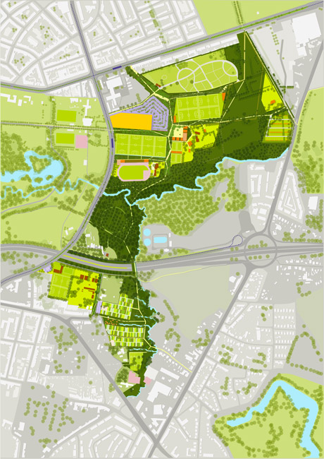 比利時(shí)安特衛(wèi)普Groot Schijn公園景觀設(shè)計(jì)