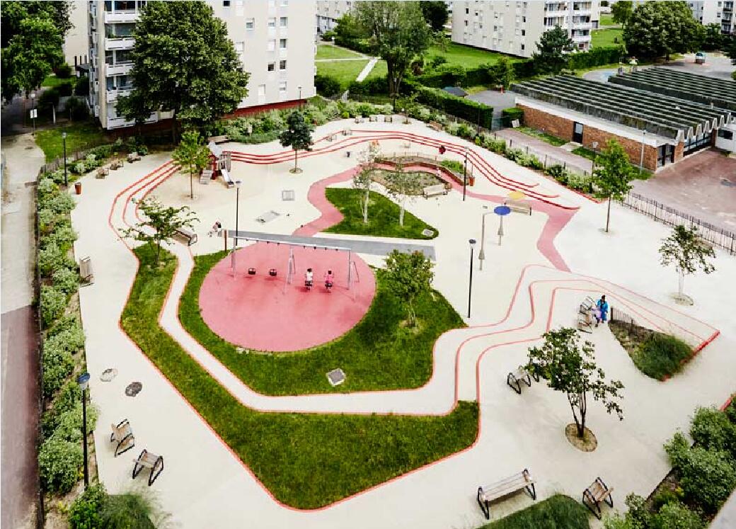 法國阿爾福維爾集團社區線性公園