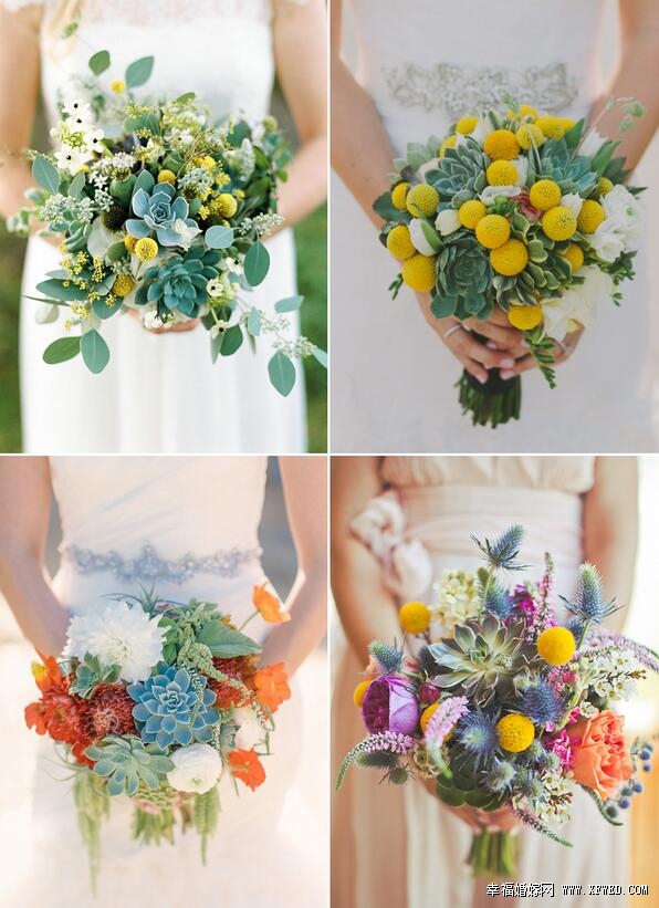 32種超乎你想像的時尚多肉植物婚禮設計