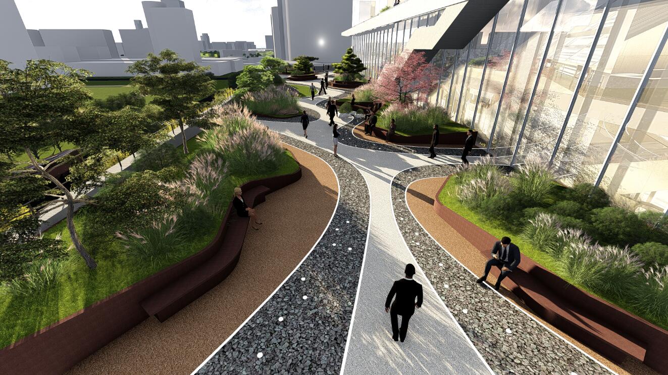 森臣國際：武漢建工科技中心項(xiàng)目園林景觀設(shè)計(jì)