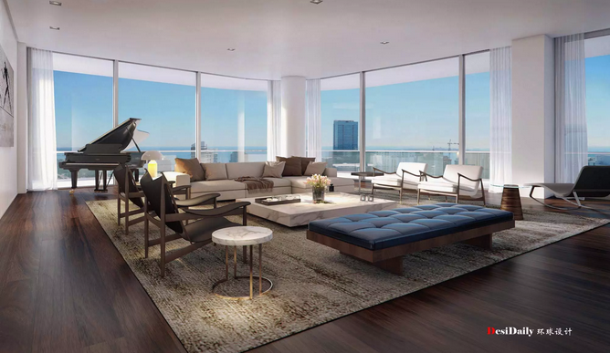 360°環(huán)形大陽臺的極致奢華海景公寓