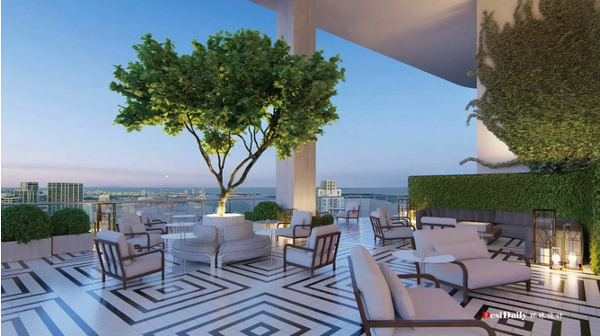 360°環(huán)形大陽臺的極致奢華海景公寓