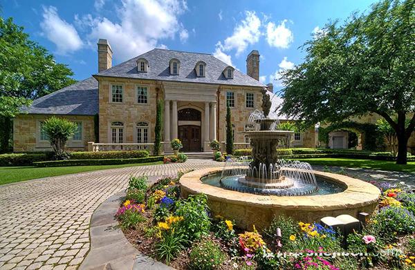 別墅園林的噴泉設計圓你與聚財聚氣的要求