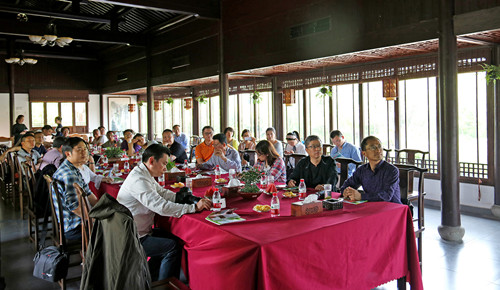 深入企業共話園林發展——風景園林部落一行參觀考察西湖山莊項目