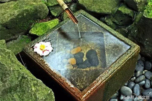 竹噴泉 庭院里的禪意