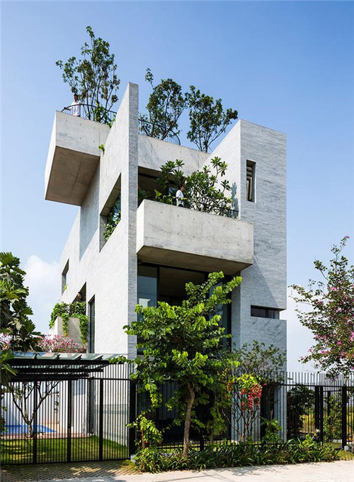 帶屋頂花園的綠色住宅