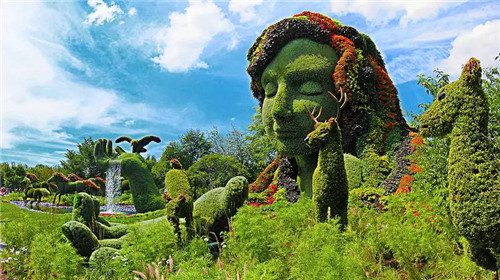 植物雕塑的城市景觀你見過嗎?