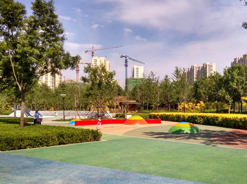 園冶杯專業獎:固安迎賓大道街角北、南公園