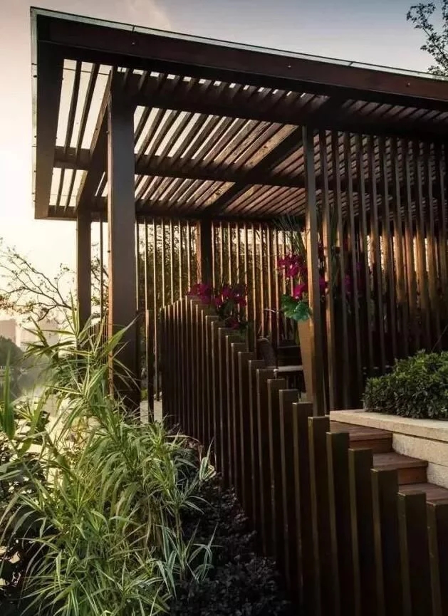 中式庭院,廊道設計,精致景觀