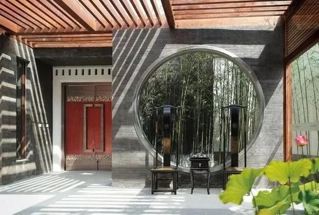 中式庭院,廊道設計,精致景觀