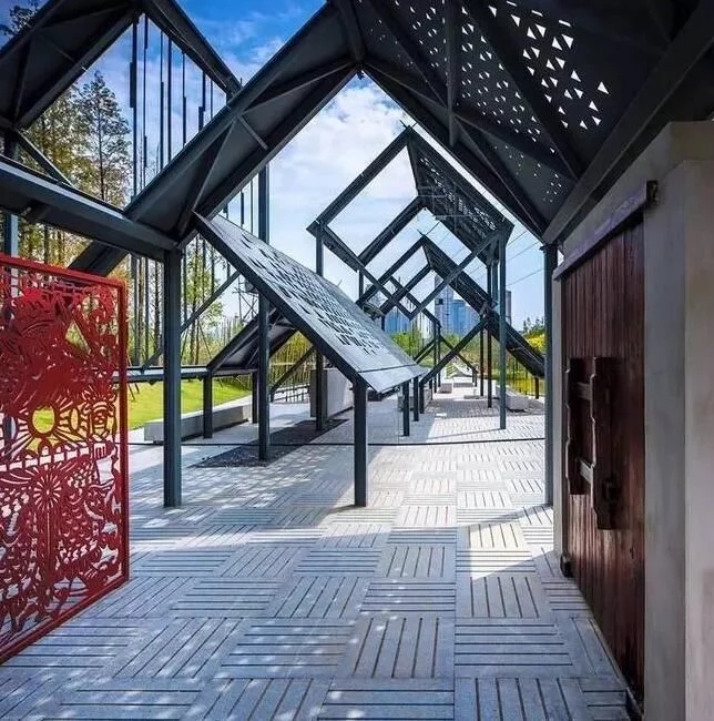 中式庭院,廊道設計,精致景觀