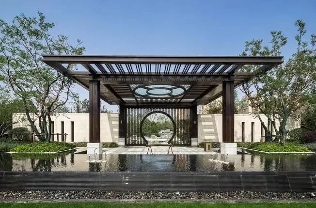 中式庭院,廊道設計,精致景觀