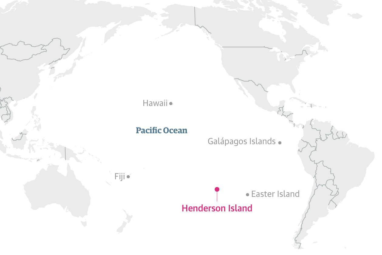 世界自然遺產的島嶼上堆積了3.8億個垃圾廢品