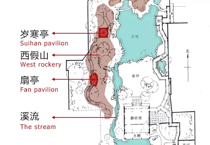瞻園的空間布局分析