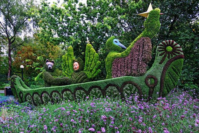 加拿大渥太華植物雕塑作品展，中國作品歡迎