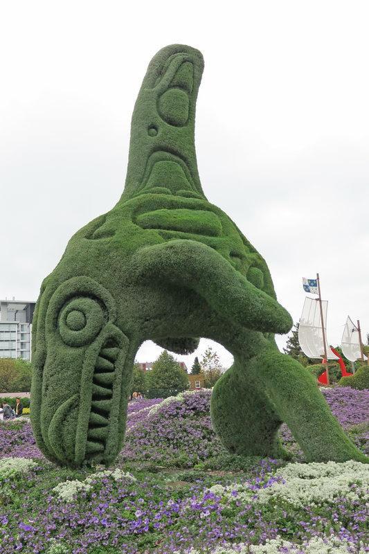 加拿大渥太華植物雕塑作品展，中國作品歡迎