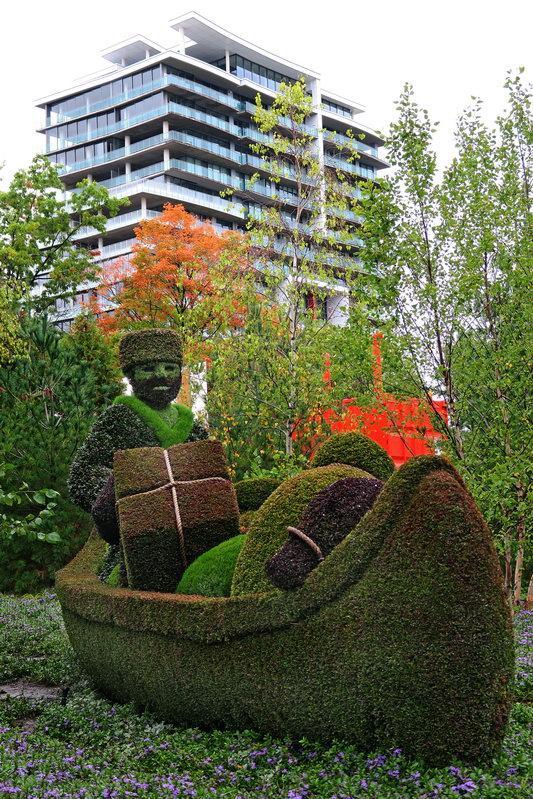 加拿大渥太華植物雕塑作品展，中國作品歡迎