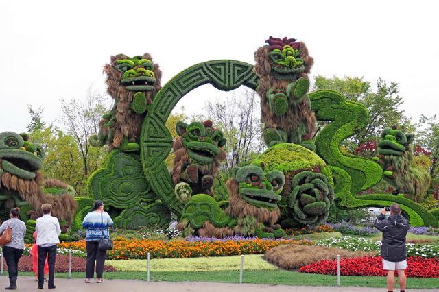 加拿大渥太華植物雕塑作品展，中國作品歡迎