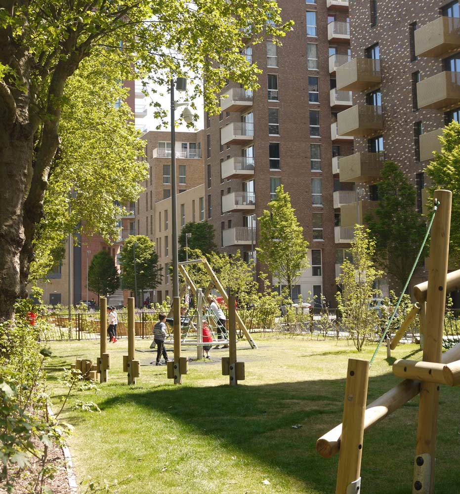 倫敦圣安德魯斯高密度住宅區景觀設計