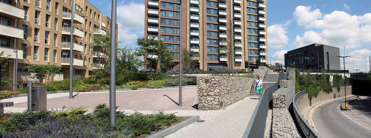 倫敦圣安德魯斯高密度住宅區景觀設計