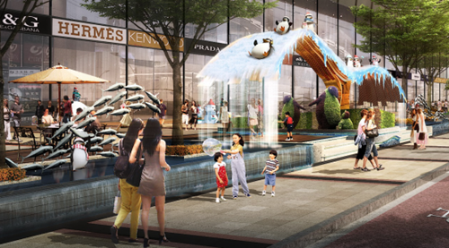 冰雪海上奇幻之旅——廣州萬達茂景觀設計