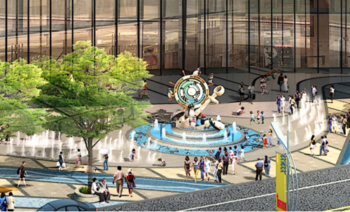 冰雪海上奇幻之旅——廣州萬達茂景觀設計