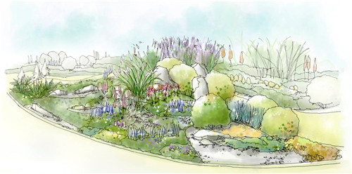 河北省第二屆(秦皇島)園博會花境創意作品——山海側 花間頤心