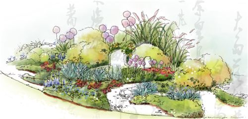 河北省第二屆(秦皇島)園博會花境創意作品——山海側 花間頤心