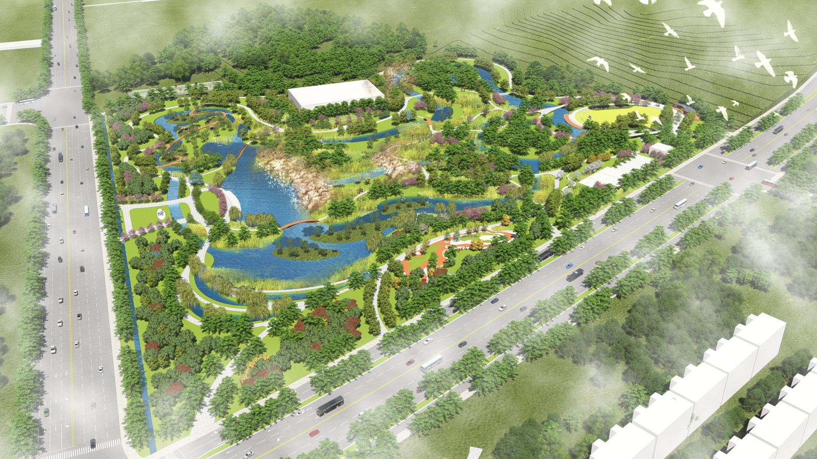 園冶杯專業獎:濟南章丘小東山濕地公園