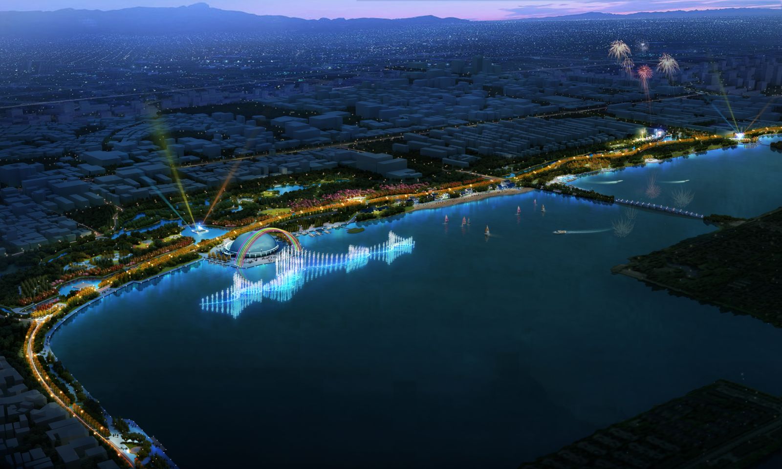 園冶杯專業獎:聊城東昌湖景觀提升及游路系統項目