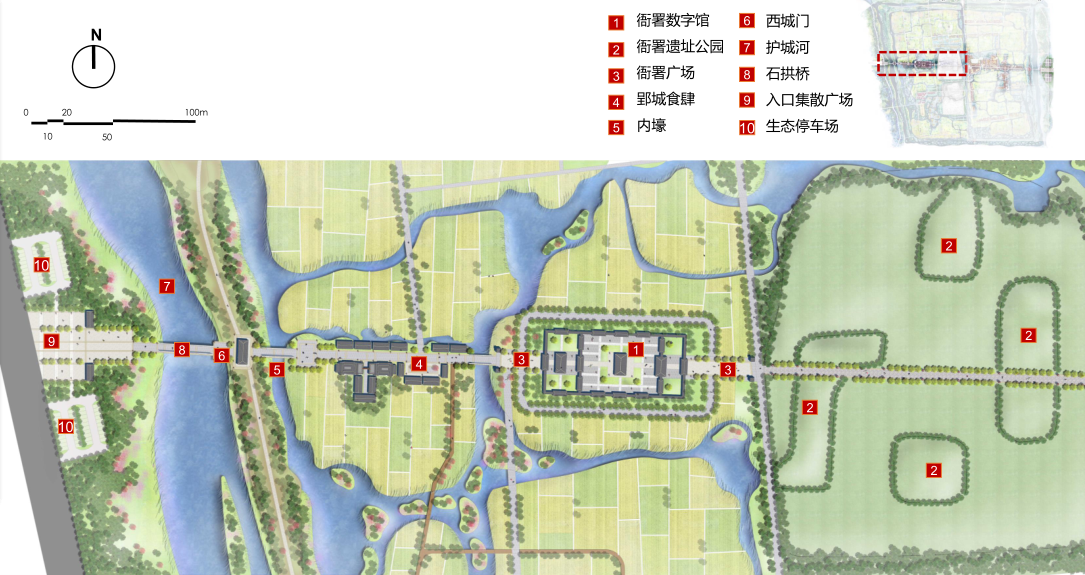 園冶杯專業(yè)獎(jiǎng):湖北荊州郢城文化小鎮(zhèn)概念性規(guī)劃方案