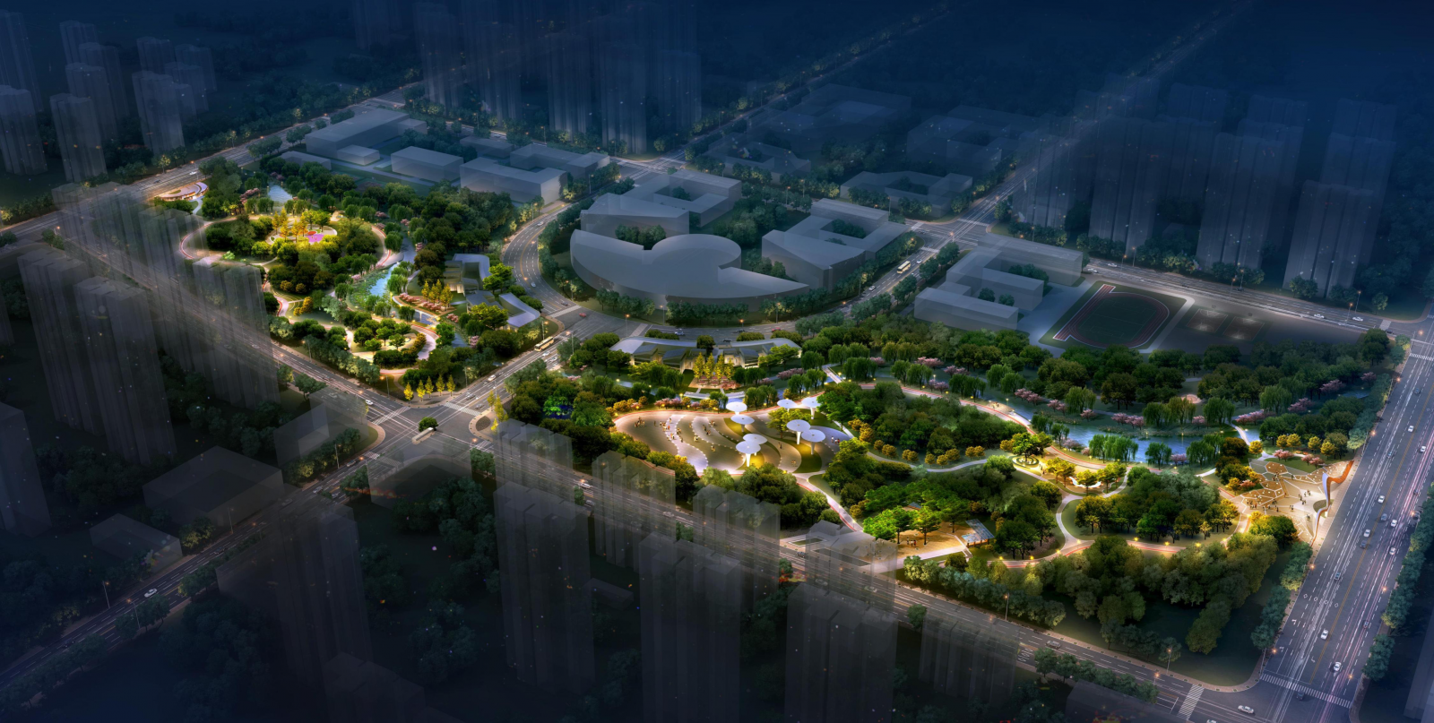 園冶杯專業獎:天津市雙青公園景觀方案設計