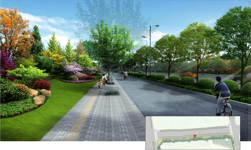 園冶杯專業獎：廬陽工業區天水路、凌湖路綠化施工