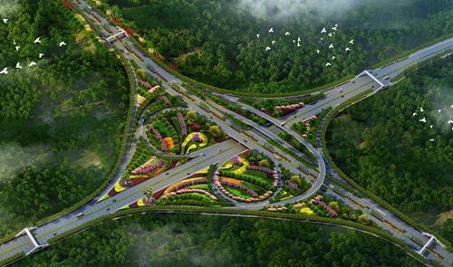 園冶杯專業(yè)獎(jiǎng):機(jī)南聯(lián)絡(luò)道東延伸段工程綠化項(xiàng)目設(shè)計(jì)