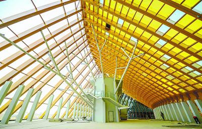 世園會中國館展廳竟然藏在梯田下